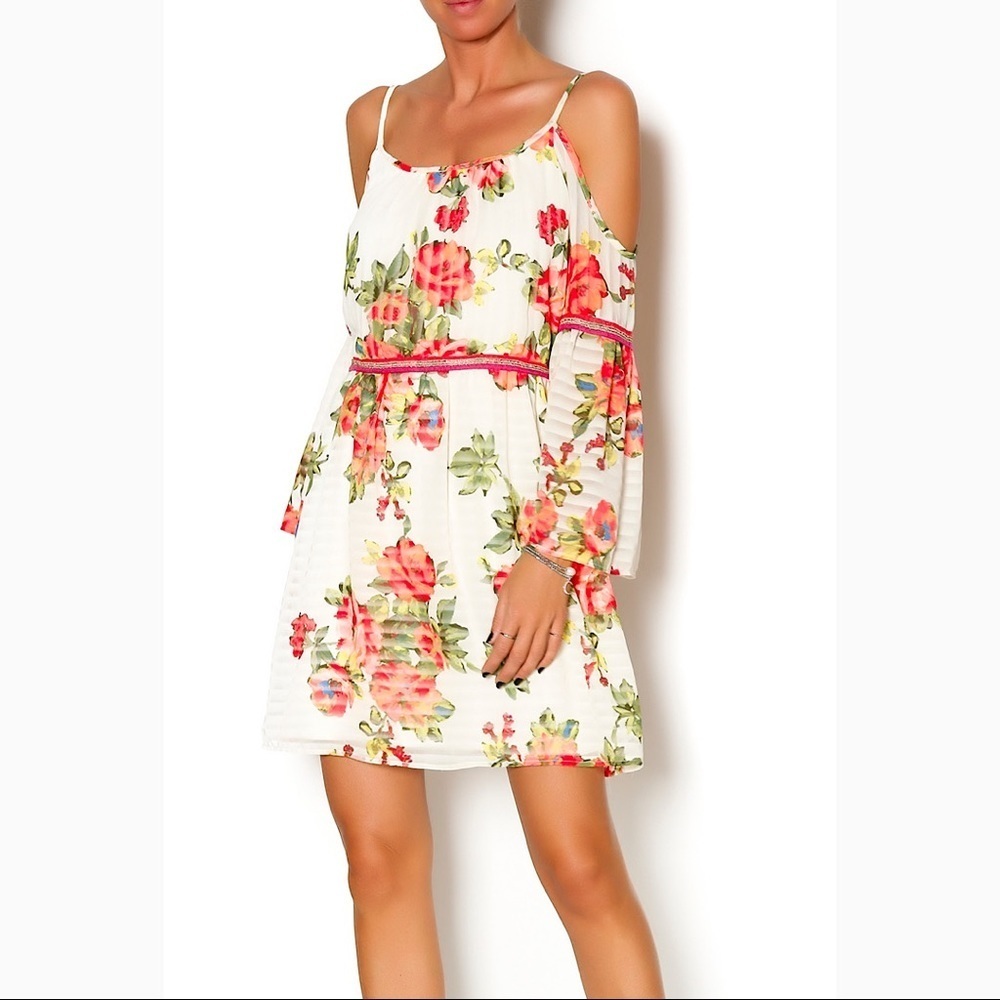 NEW Floral Dress with Bell Sleeves Size Medium